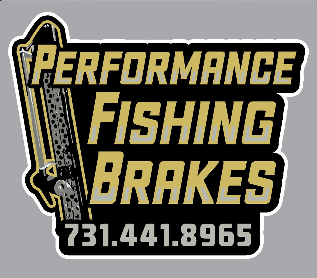 Performance Fishing Brakes logo and phone number.