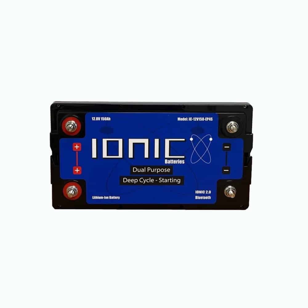 Ionic Lithium 12V 150Ah | Dual Purpose Starter Battery 1600 CA + LiFePO4 Deep Cycle