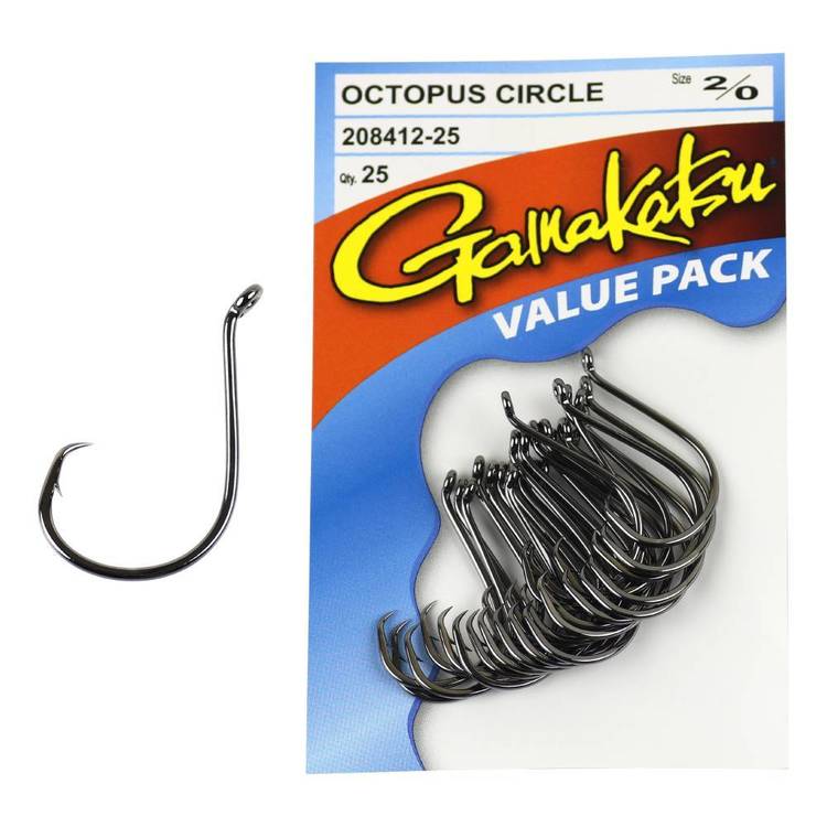 Gamakatsu 2/0 Octopus Circle Hooks 25pk Gamakatsu 2/0 Octopus Circle Hooks 25pk