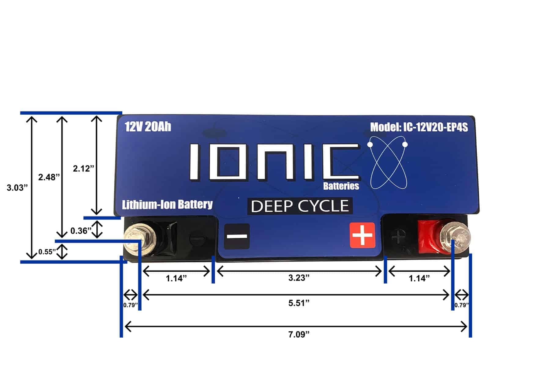 12 Volt 20Ah Deep Cycle Lithium Battery