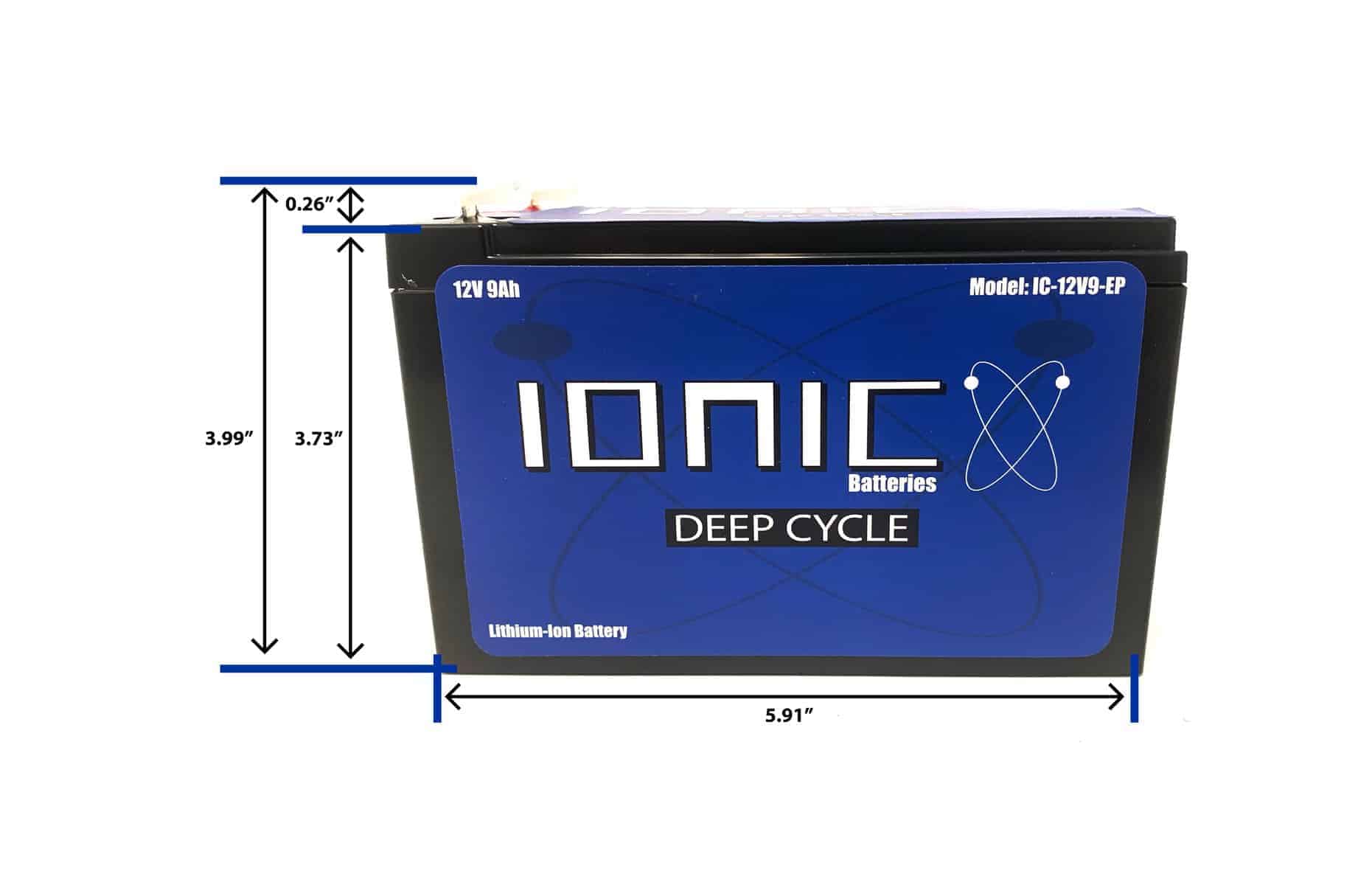 12 Volt 9Ah Lithium Battery