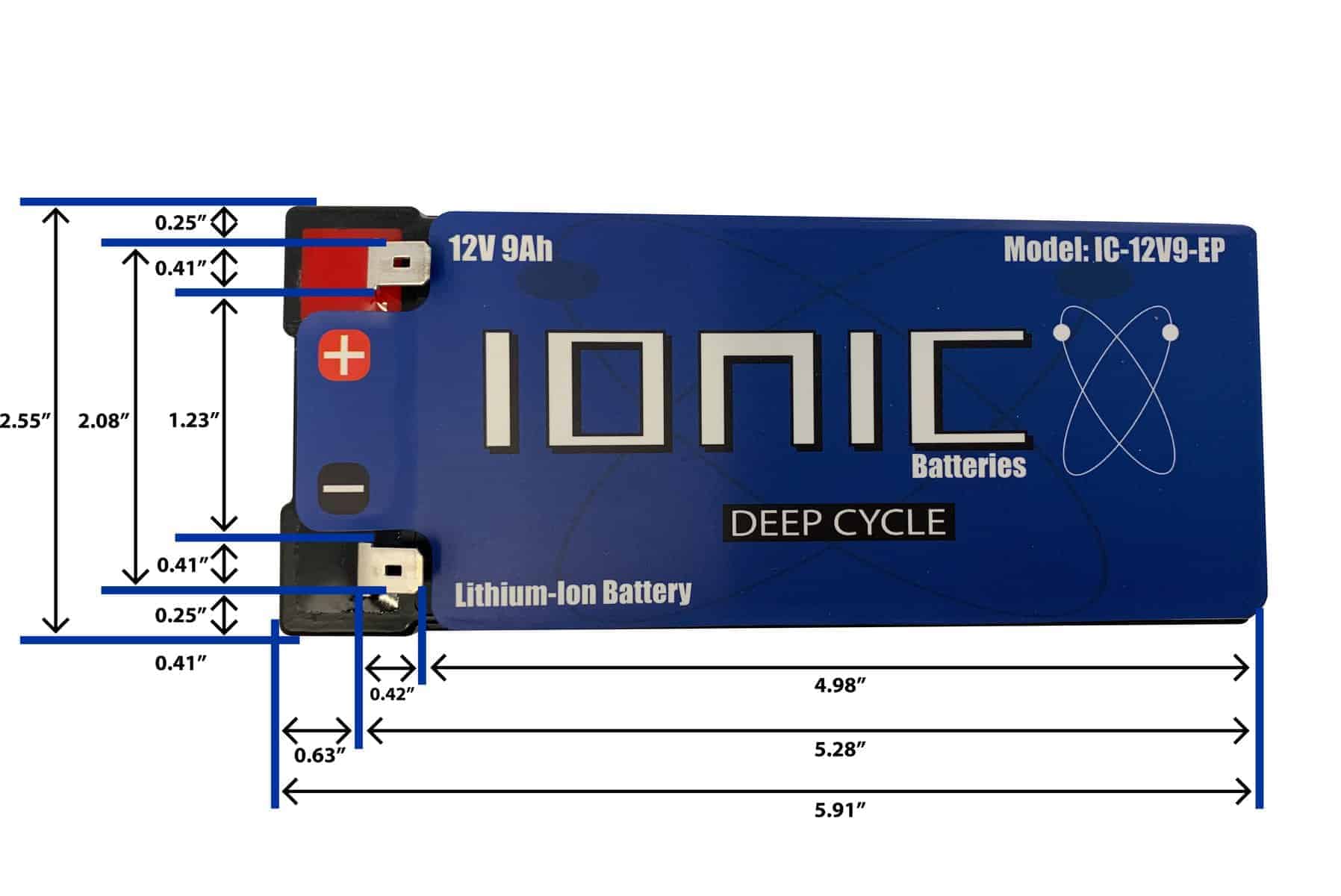 12 Volt 9Ah Lithium Battery