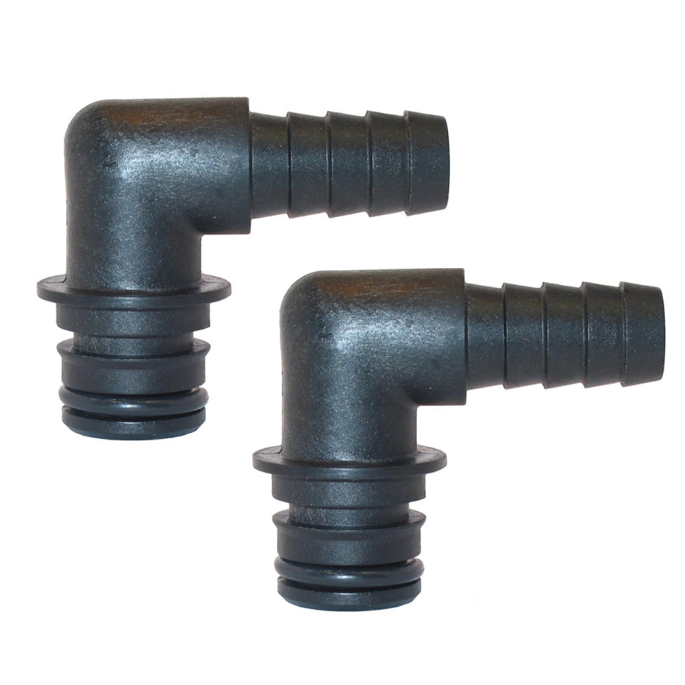 Jabsco Port Kit 90-Degree Elbow 1/2" Hose Fitting - Pair [30651-1000]