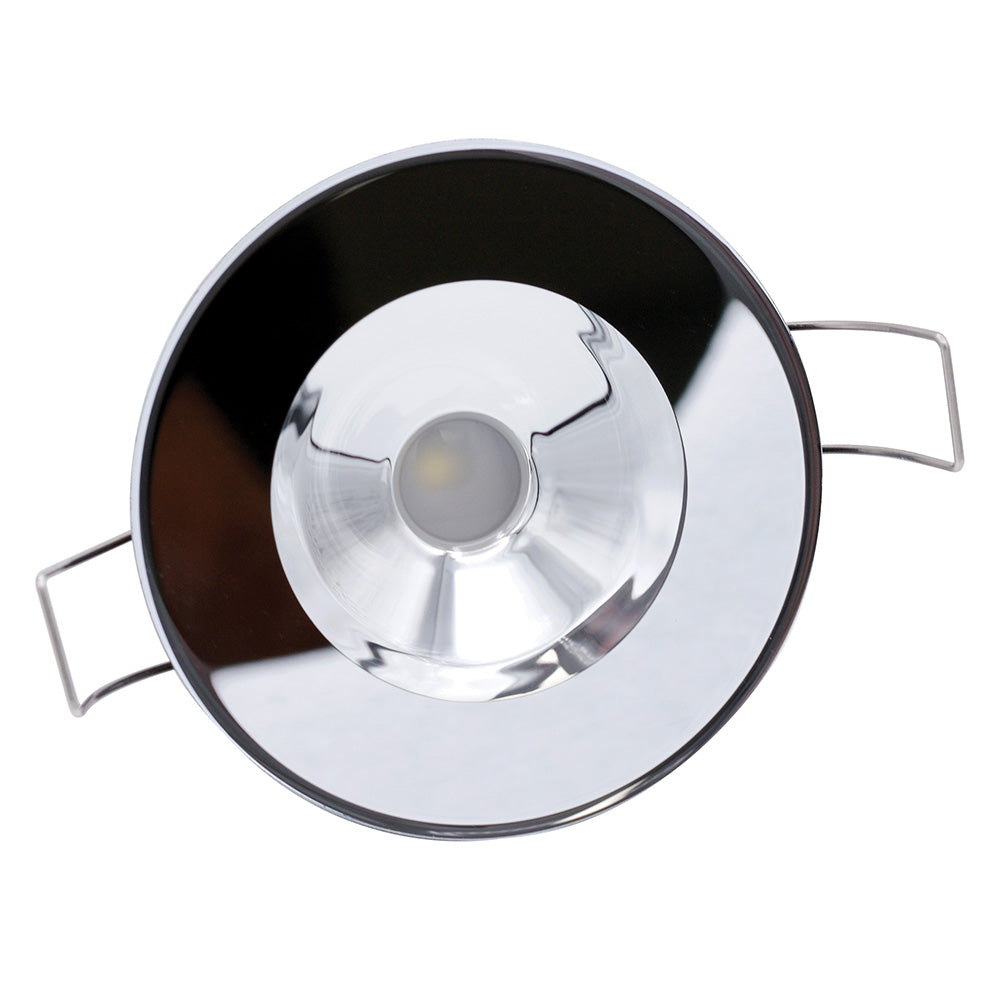 Lumitec Illusion Flush Mount LED Down Light - Spectrum RGBW - Cool White - Mirrored Housing [117147]