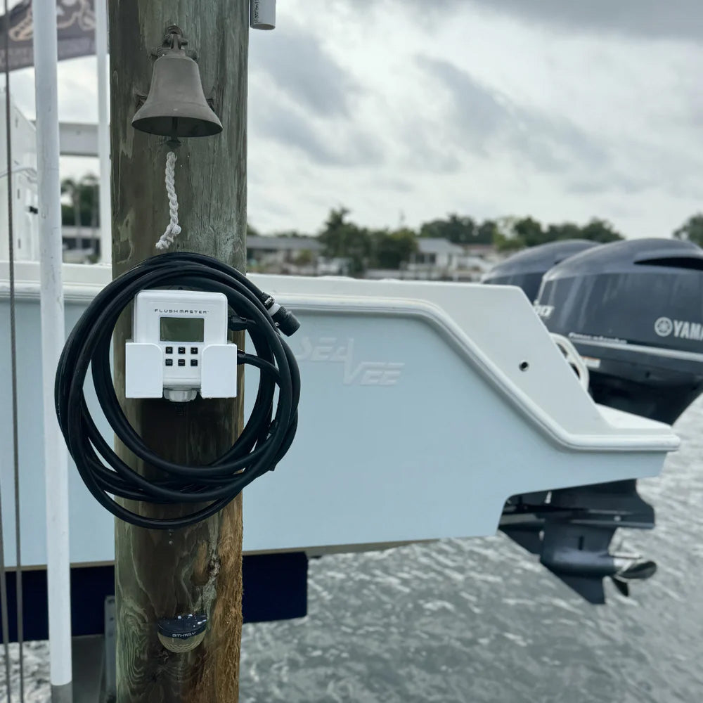 Flushmaster Outboard Flushing System - 4 Outlet w/Four 9' Hose Kits [SM-FM4009]