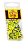 Mr Crappie Jig Heads 1/16 Chartreuse 25pk