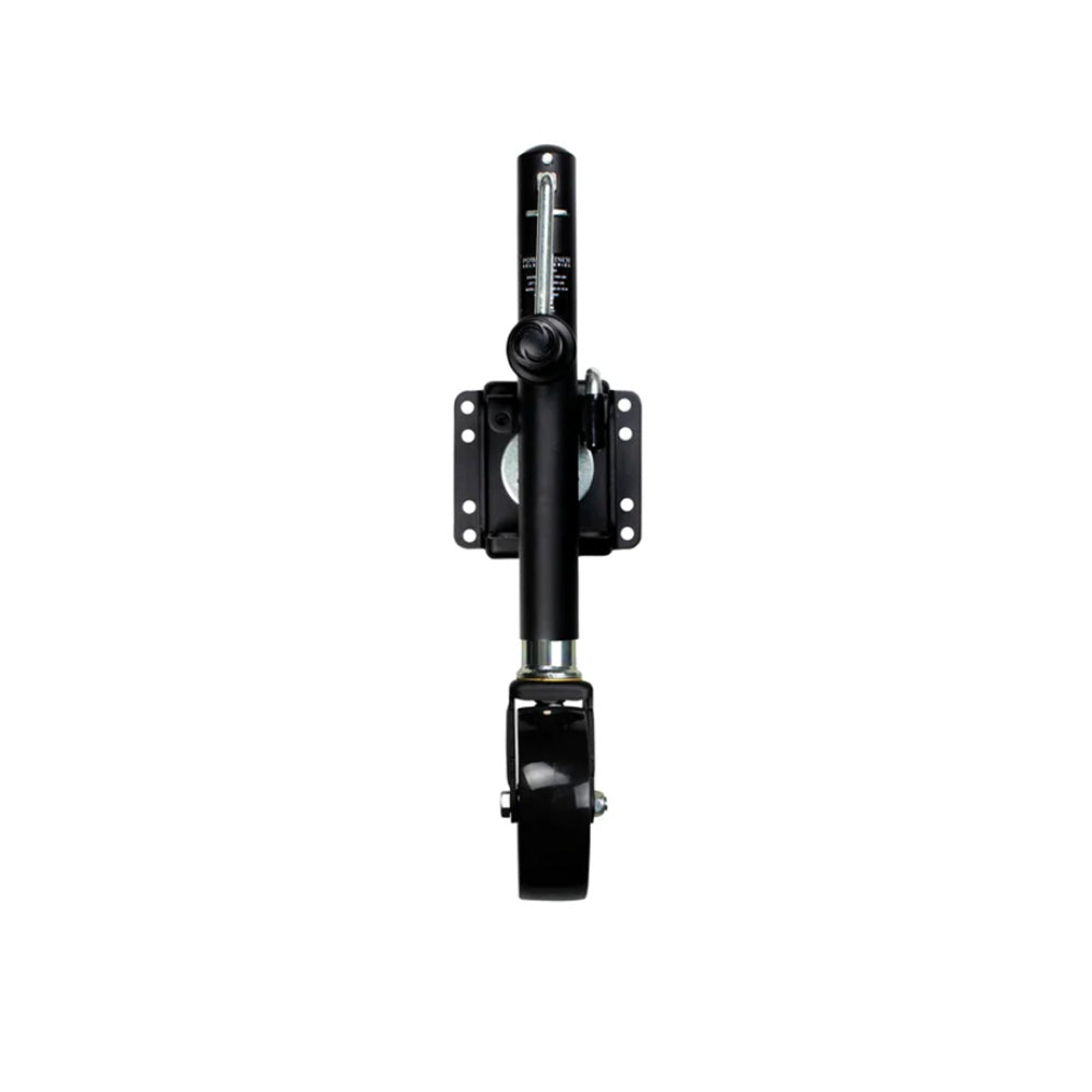 Powerwinch Select Series Jack - 1000lb, Bolt-On, Single Wheel, Carbon Black [21400-J-1000-B1-B-R]