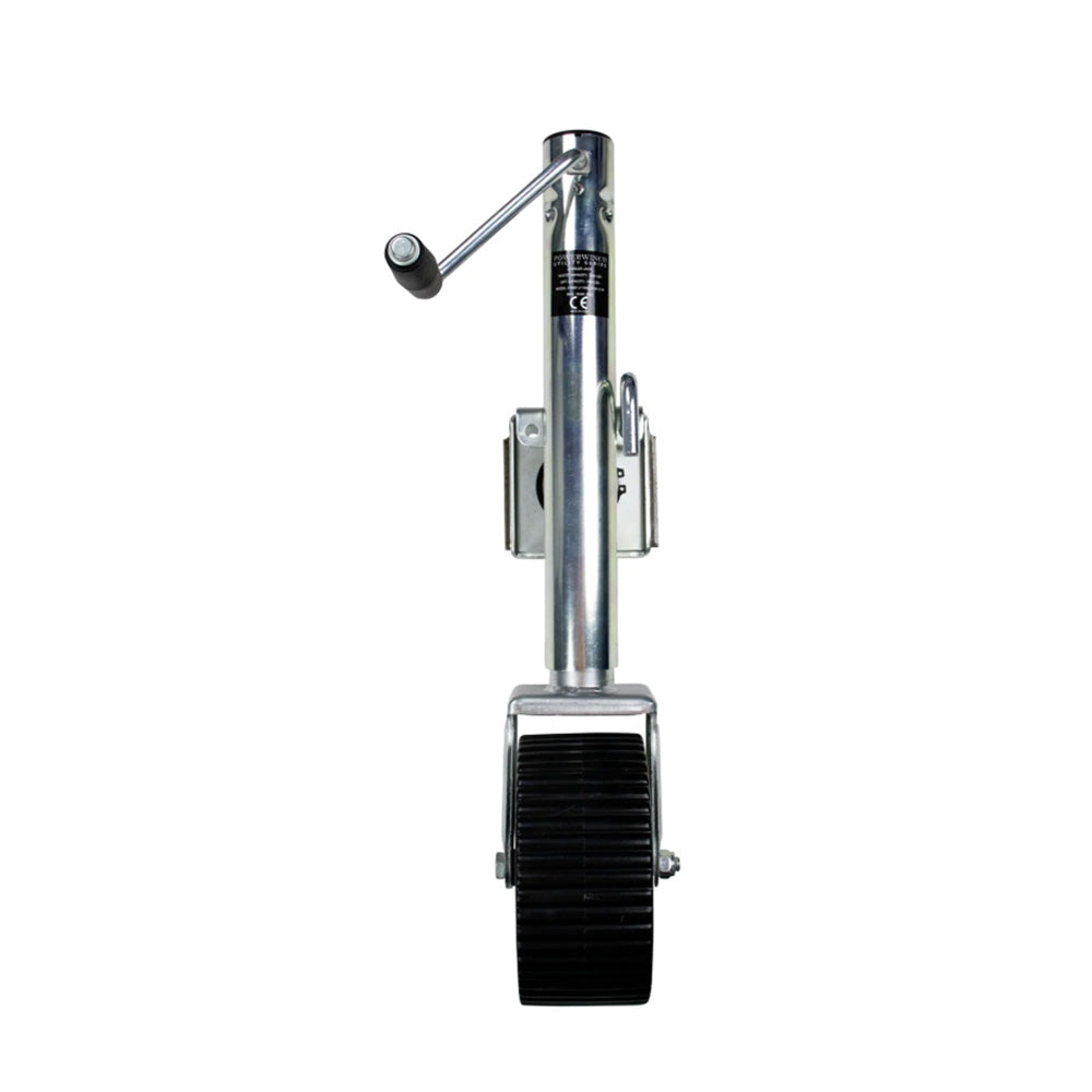 Powerwinch Utility Series Jack - 1500lb, Bolt-On, Single Wheel Wide, Zinc [21500-J-1500-B1W-Z-R]