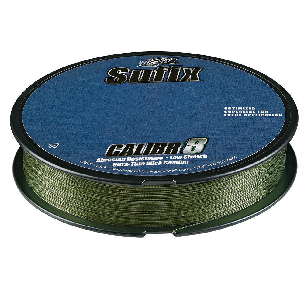 Sufix Calibr8 Braid 300yds 30lb - Low Vis Green [694-130G]