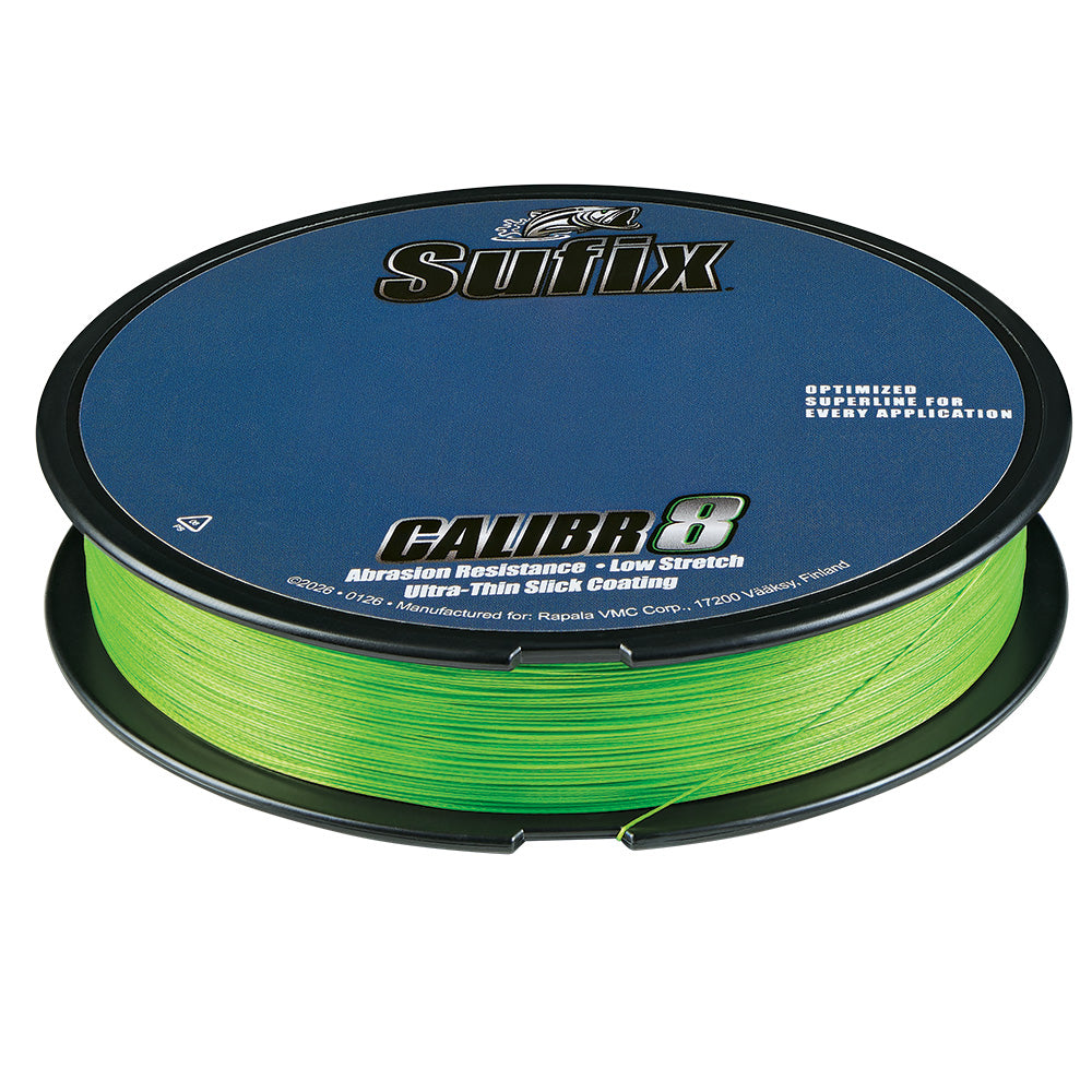 Sufix Calibr8 Braid 300yds 20lb - Neon Lime [694-120L]