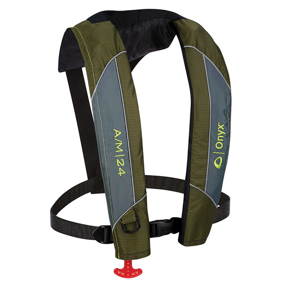IN STORE Onyx A/M-24 Automatic/Manual Inflatable PFD Life Jacket - Green [132000-400-004-18]
