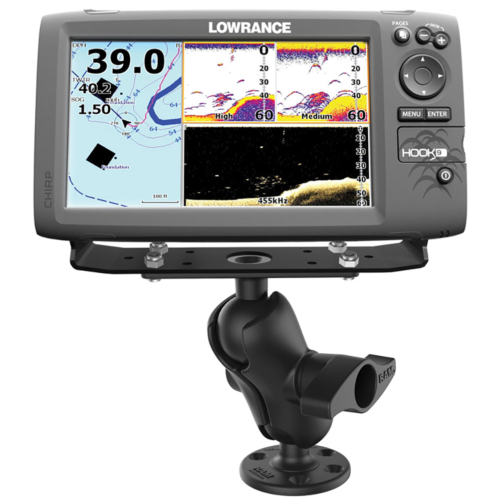 IN STORE Ram Mount Universal D Size Ball Mount with Short Arm for 9"-12" Fishfinders and Chartplotters