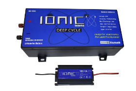 Ionic Lithium 16V 52Ah | Marine Electronics/Sonar LiFePO4 Battery + Charger