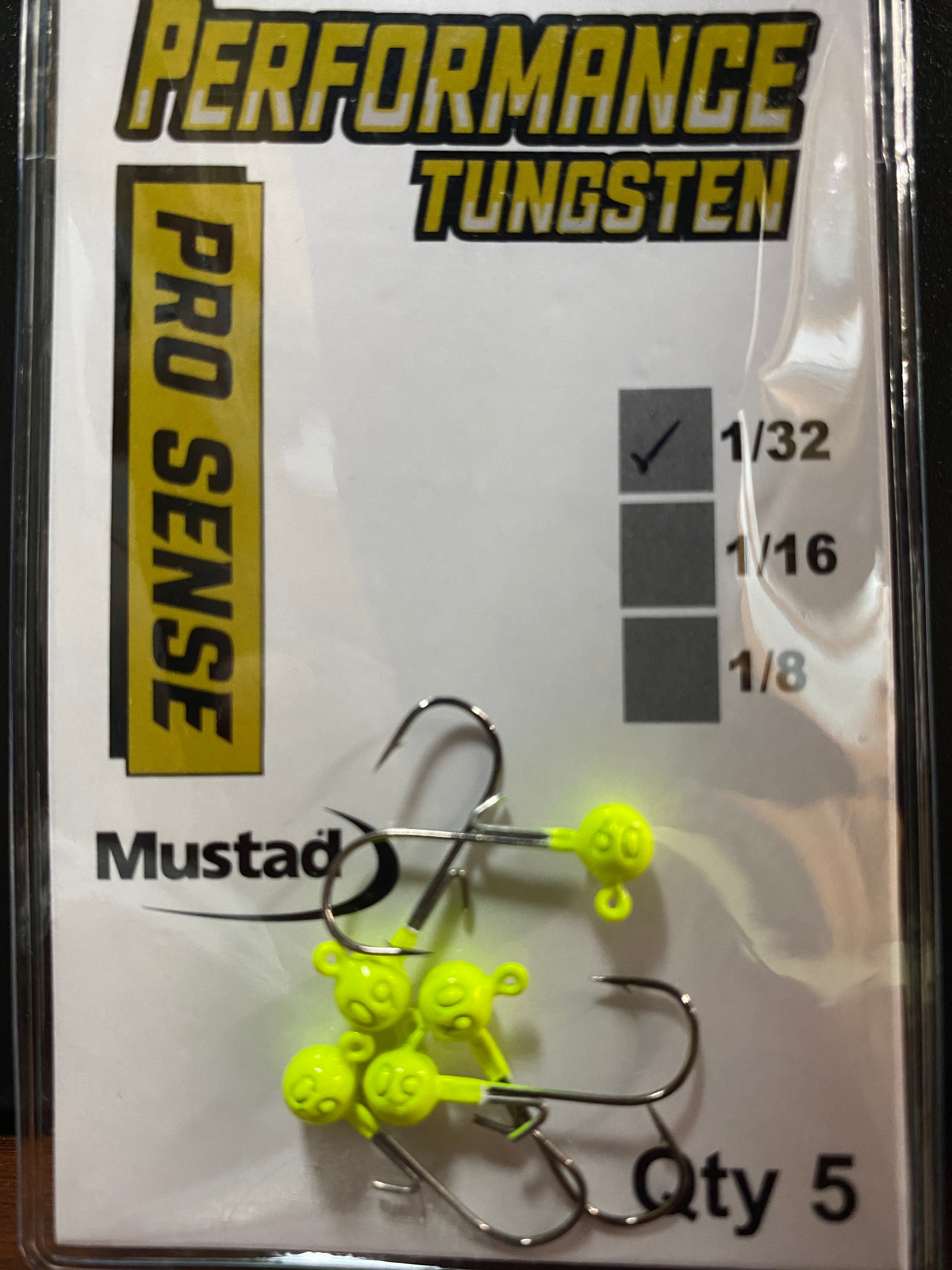 Performance Tungsten Crappie Jig Head 5pk