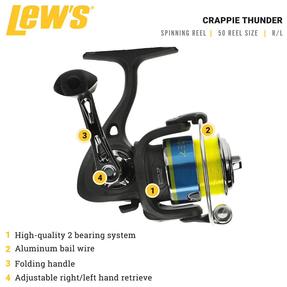 Mr. Crappie Crappie Thunder Spinning Reel CTS50