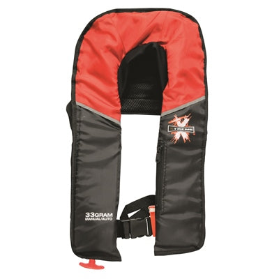 Adult inflatable life vest Red