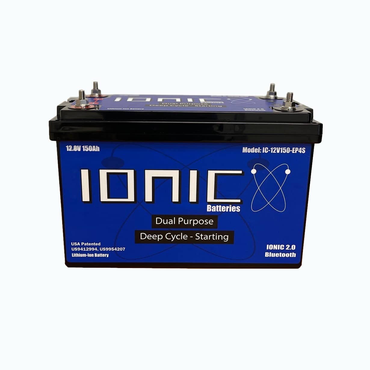 Ionic Lithium 12V 150Ah | Dual Purpose Starter Battery 1600 CA + LiFePO4 Deep Cycle