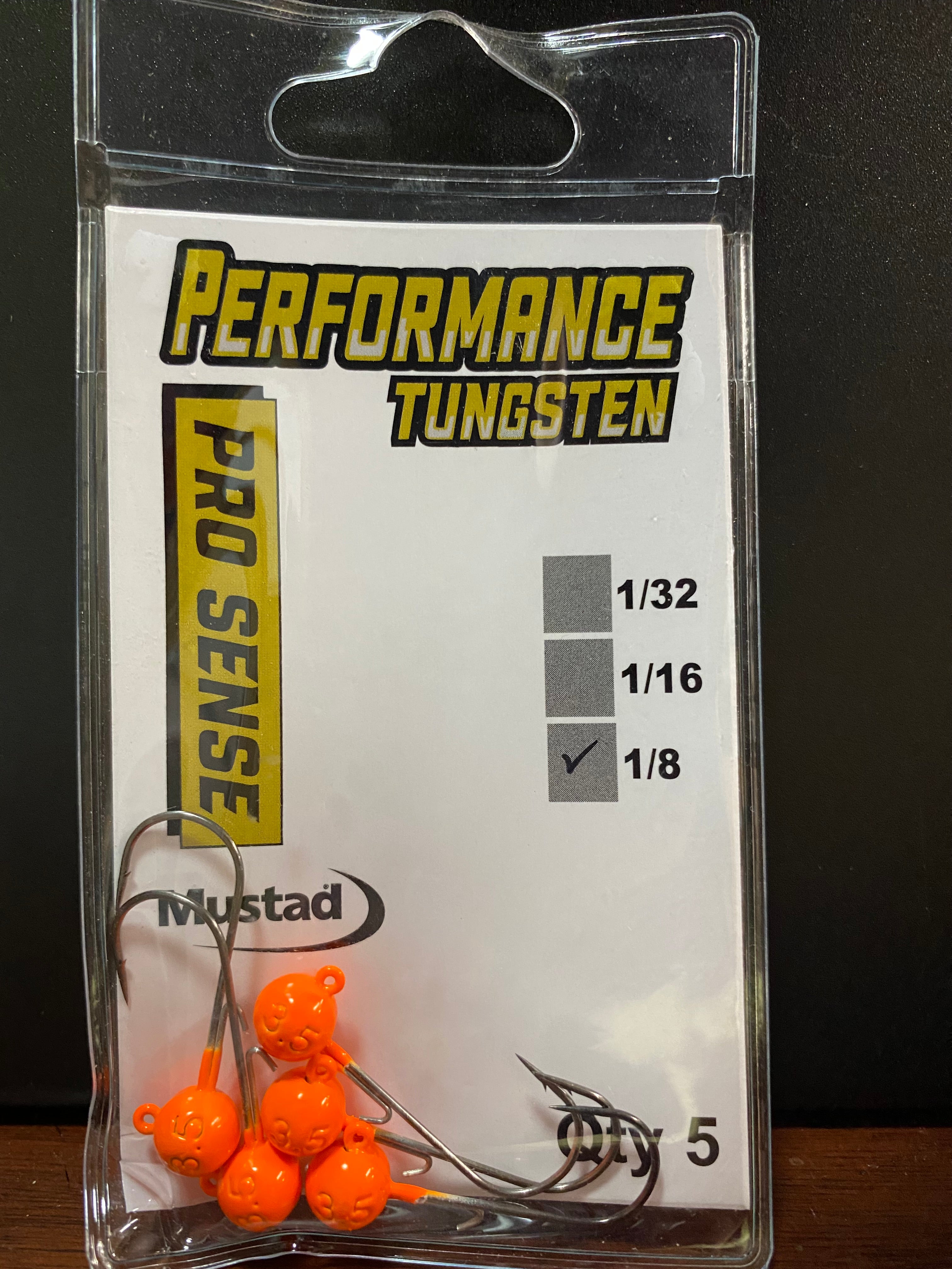 Performance Tungsten Crappie Jig Head 5pk