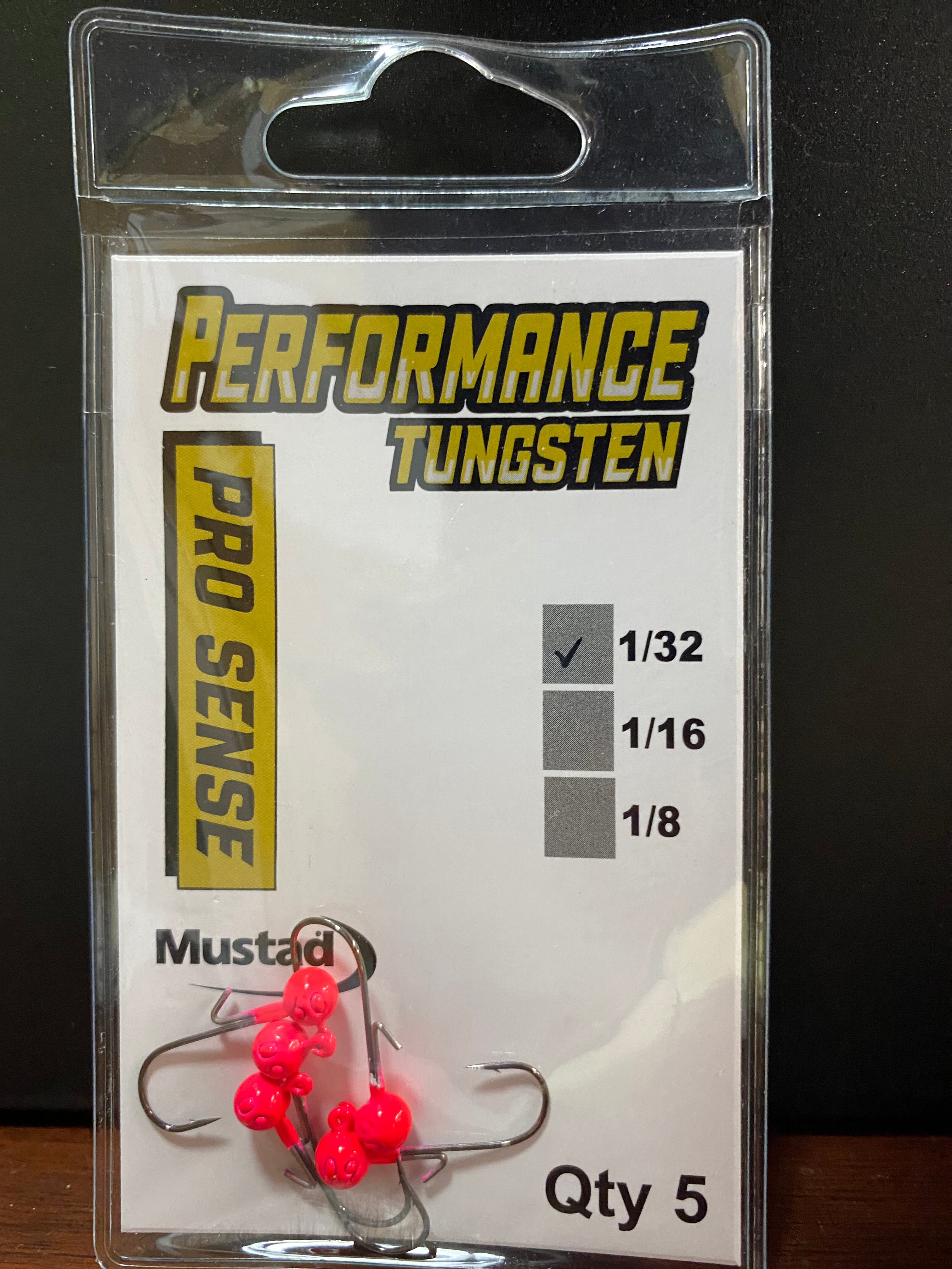 Performance Tungsten Crappie Jig Head 5pk