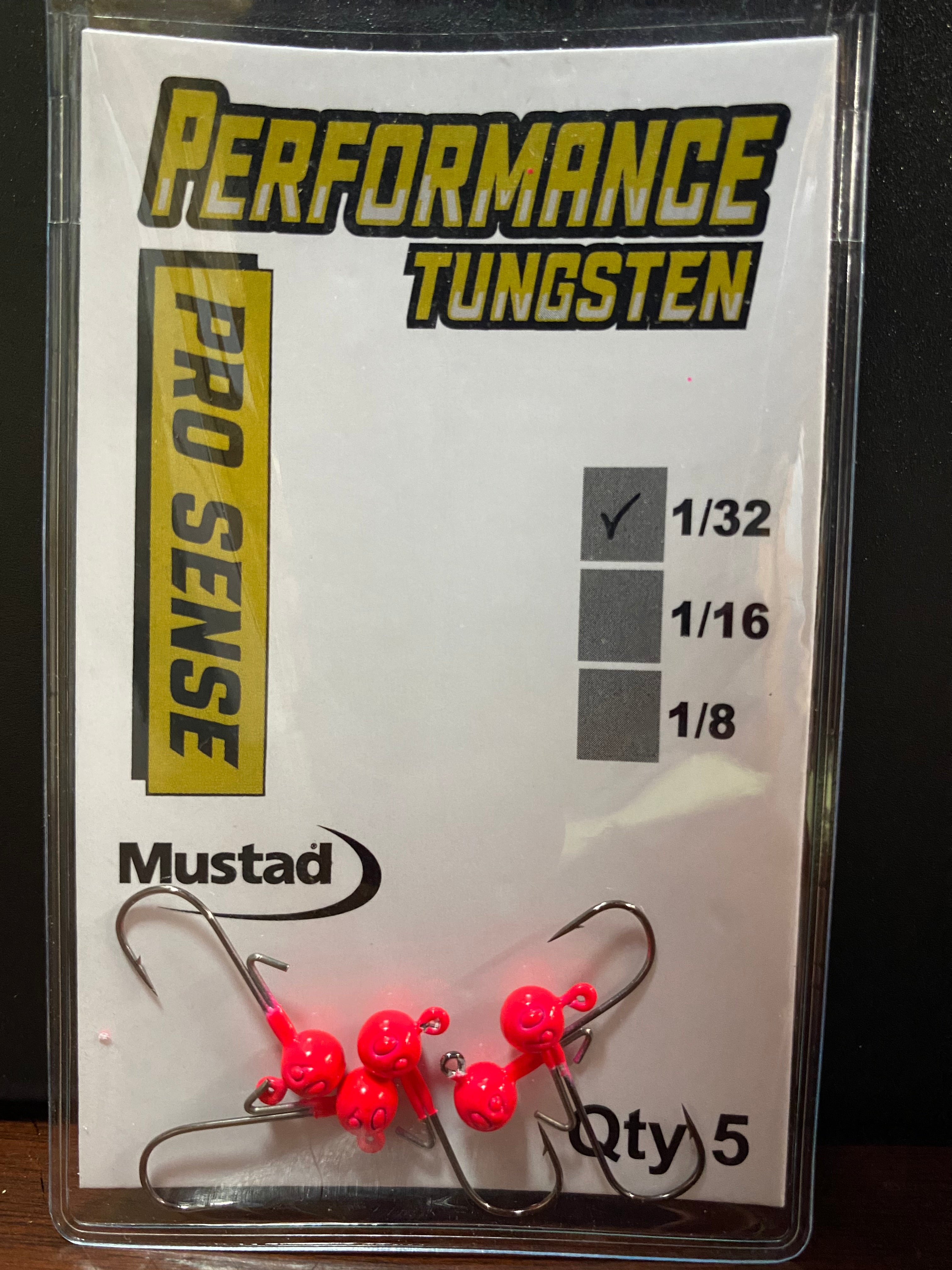 Performance Tungsten Crappie Jig Head 5pk