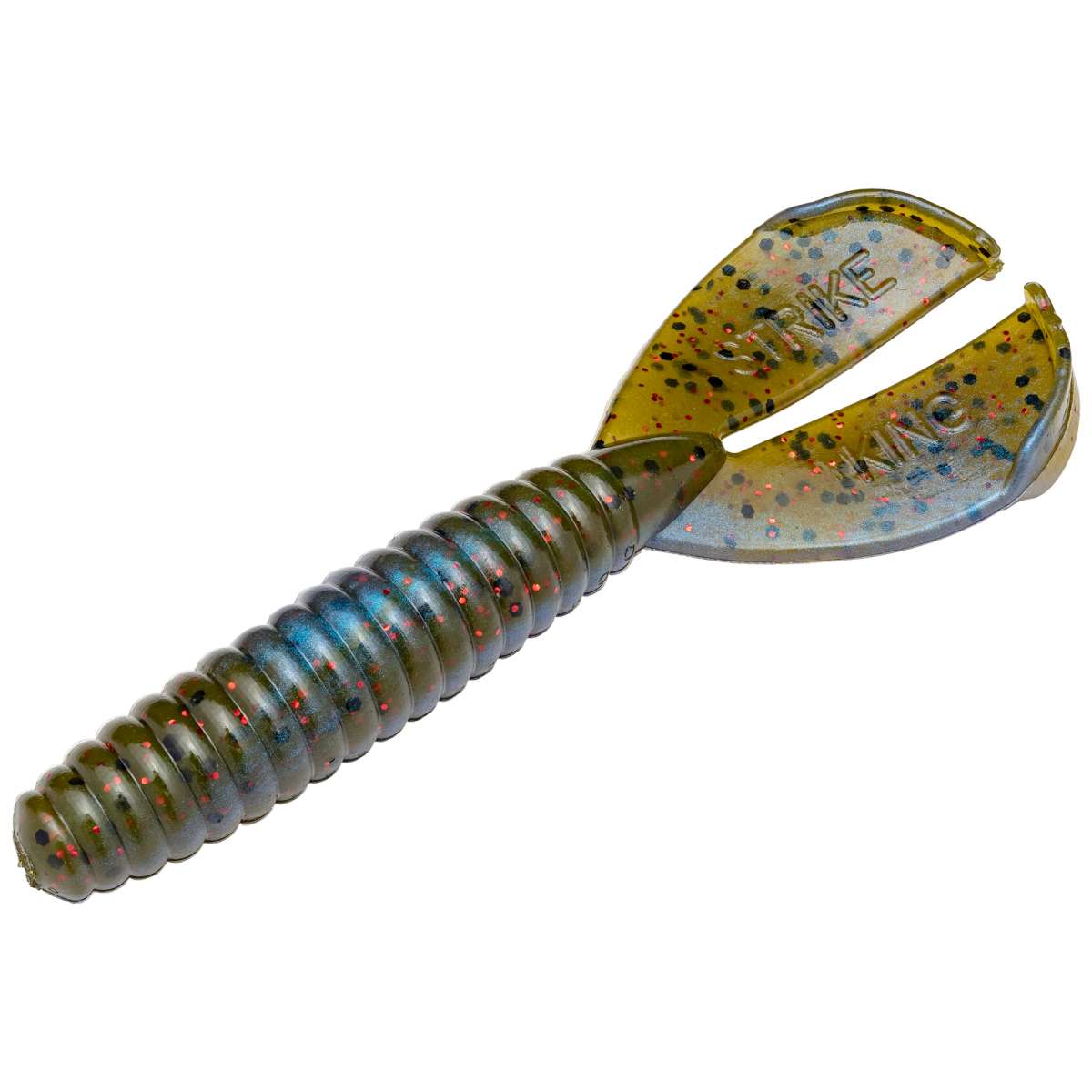 Strike King 4'' Rage Menace (Blue Craw Red Flk)