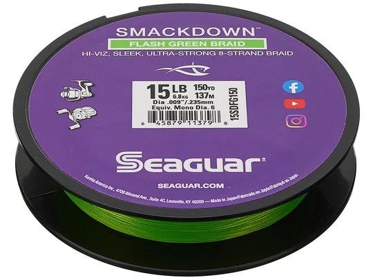 Seaguar Smackdown Braided Line Flash Green