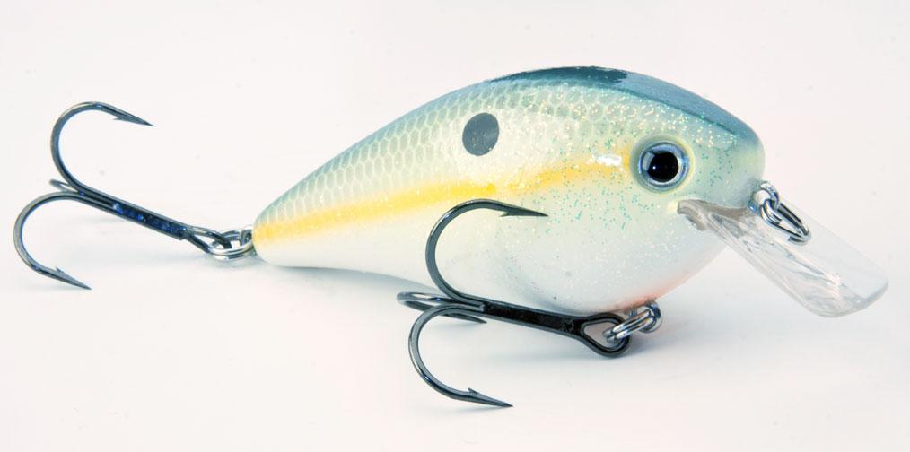 Strike King 2.5 Squarebill (Chartreuse Sexy Shad)