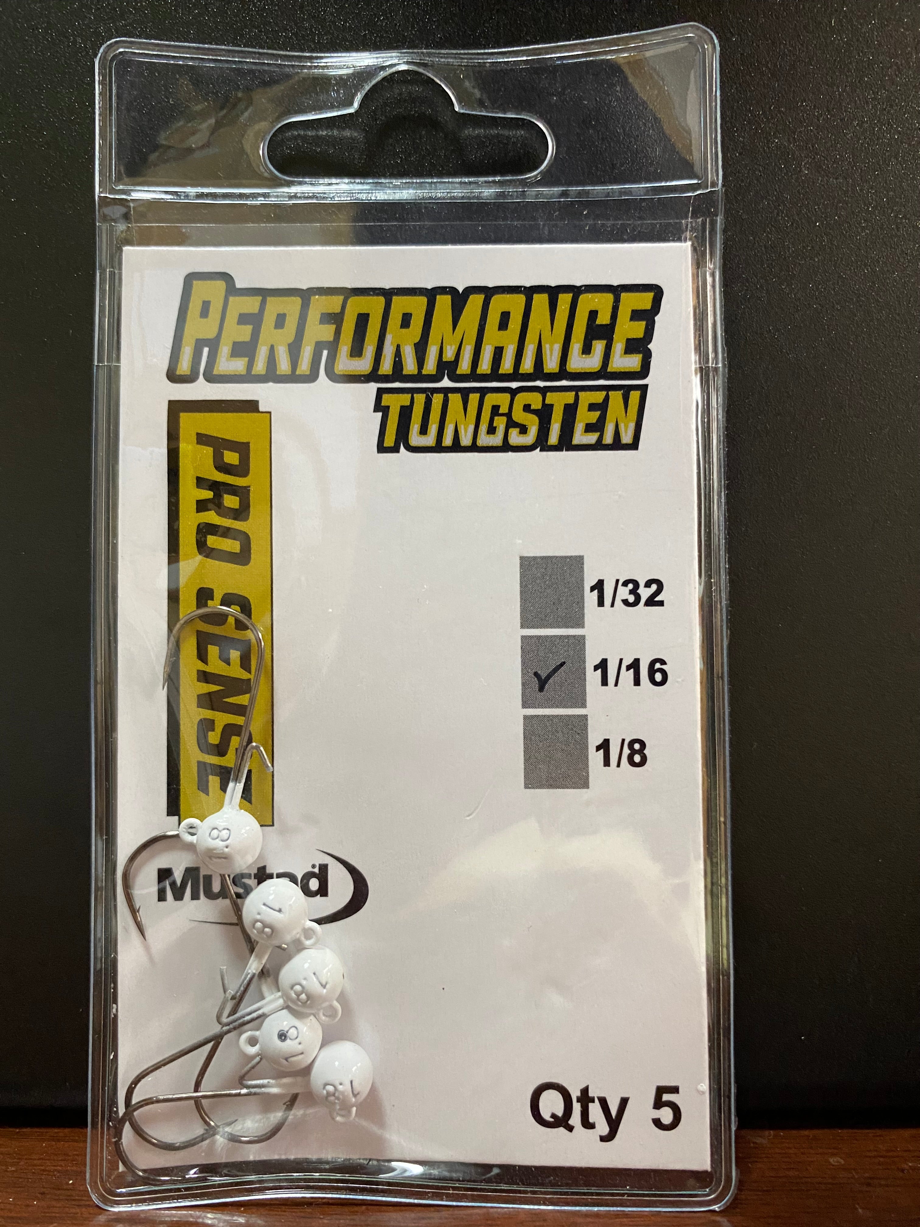 Performance Tungsten Crappie Jig Head 5pk