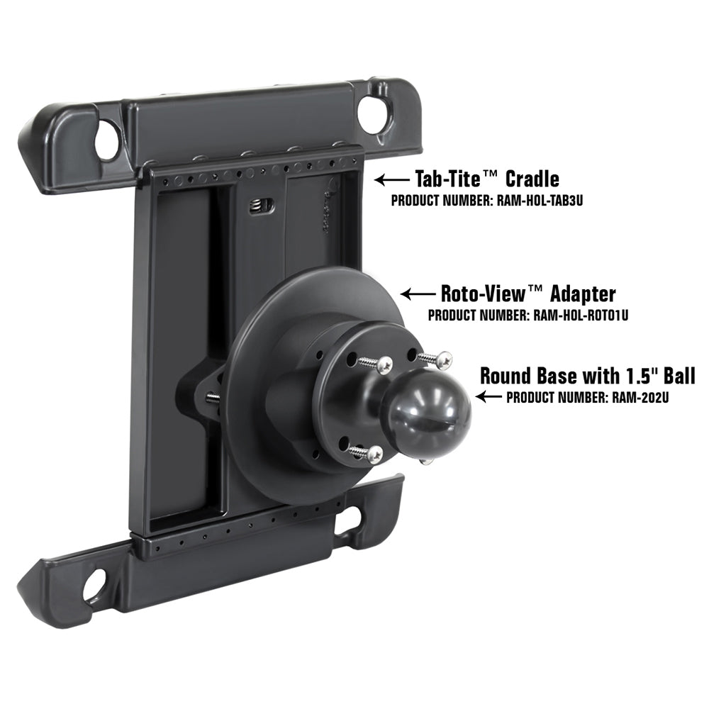 RAM Mount Roto-View Adapter Plate [RAM-HOL-ROTO1U]