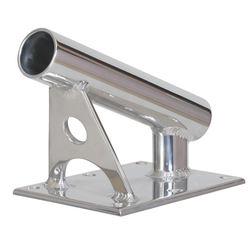 Lee's MX Pro Series Fixed Angle Center Rigger Holder - 22 Degree - 1.5" ID - Bright Silver [MX7001CR]