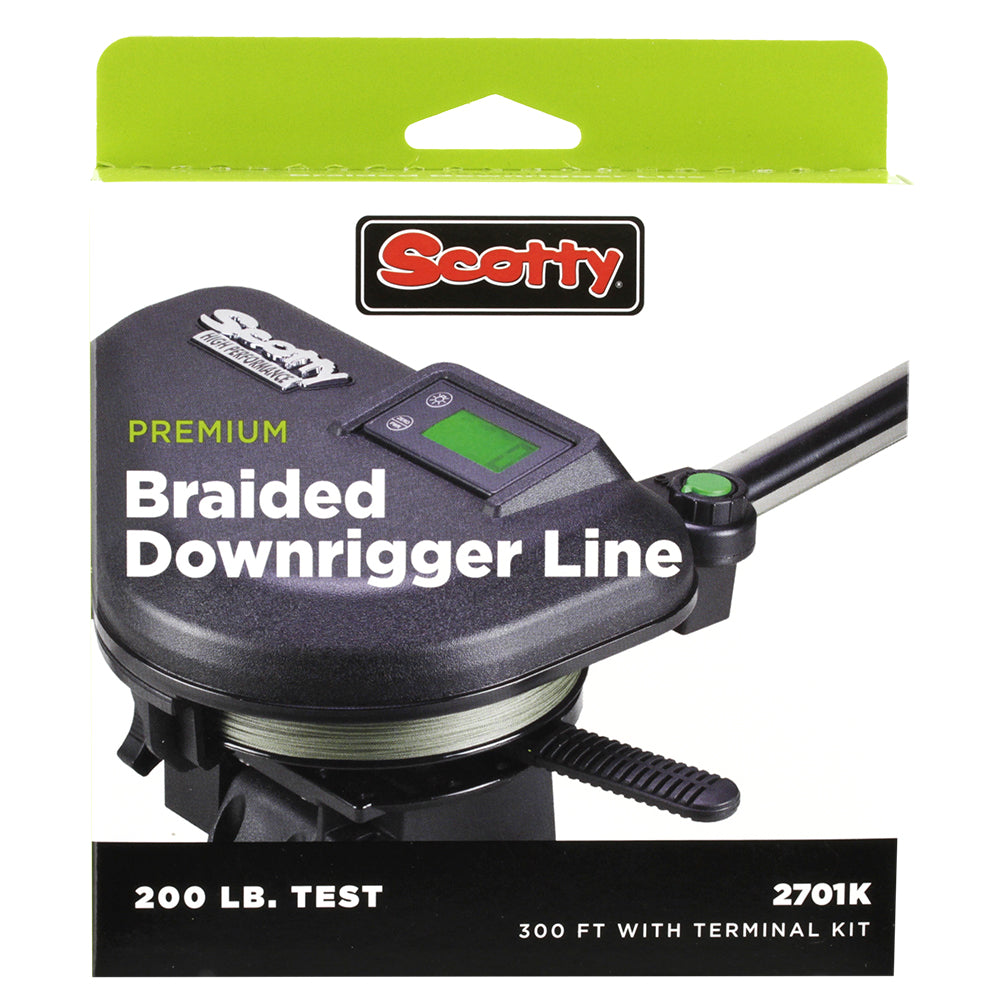 Scotty Premium Power Braid Downrigger Line - 300ft of 200lb Test [2701K]