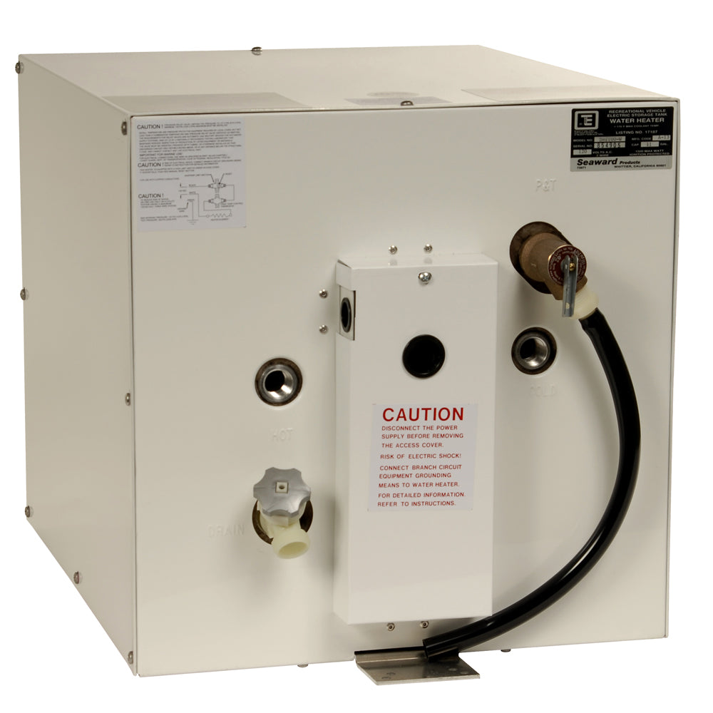 Whale Seaward 11 Gallon Hot Water Heater w/Rear Heat Exchanger - White Epoxy - 120V - 1500W [S1100W]