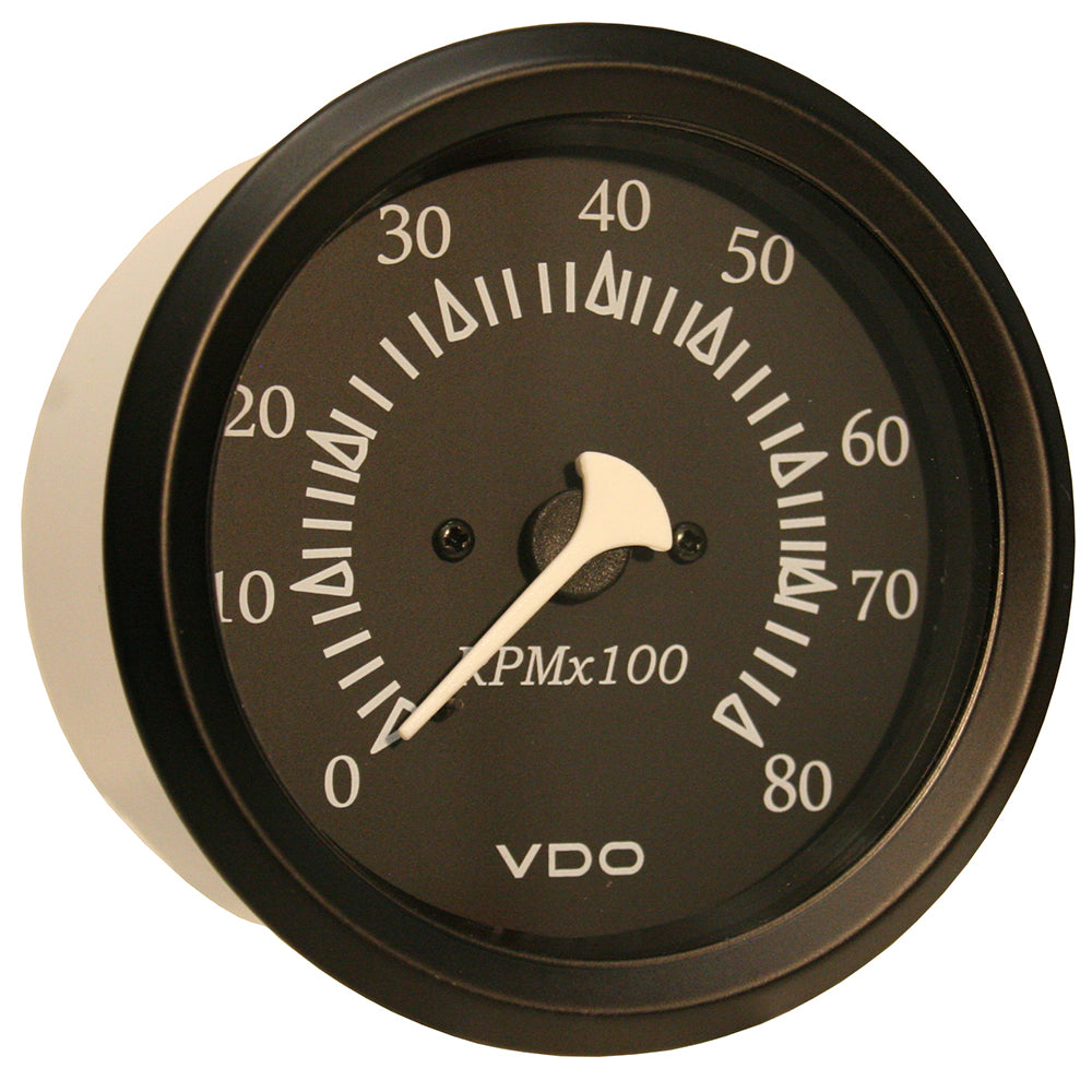 VDO Cockpit Marine 85mm (3-3/8") Outboard Tachometer - Black Dial/Bezel [333-11799]