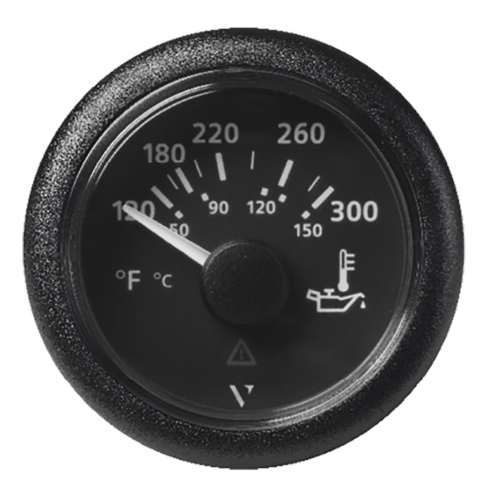 Veratron 52MM (2-1/16") ViewLine Oil Temperature Gauge 120-300F - Black Dial  Bezel [A2C59514165]