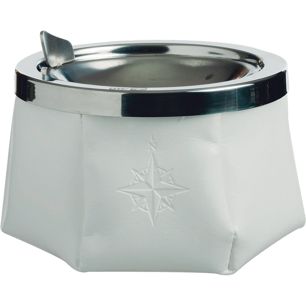 Marine Business Windproof Ashtray w/Lid - White [30102]