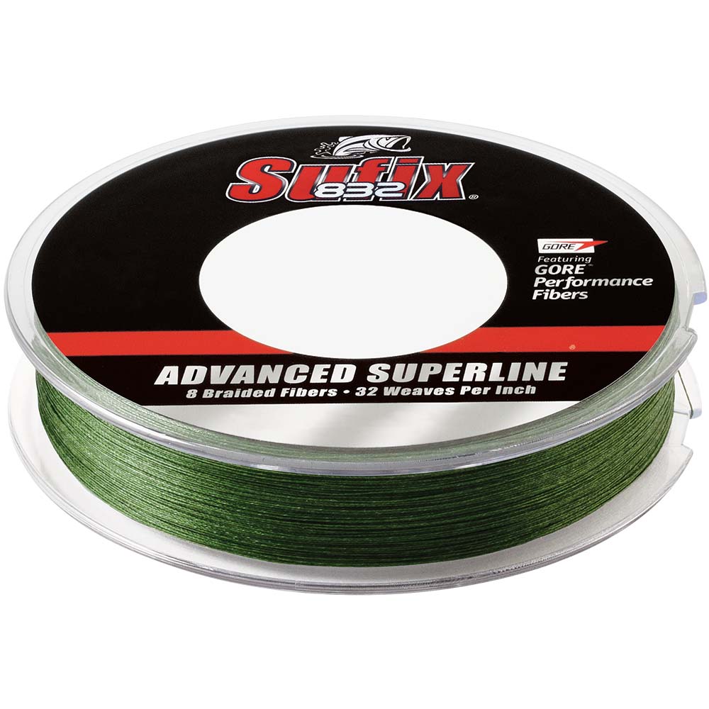 Sufix 832 Advanced Superline Braid - 30lb - Low-Vis Green - 300 yds [660-130G]