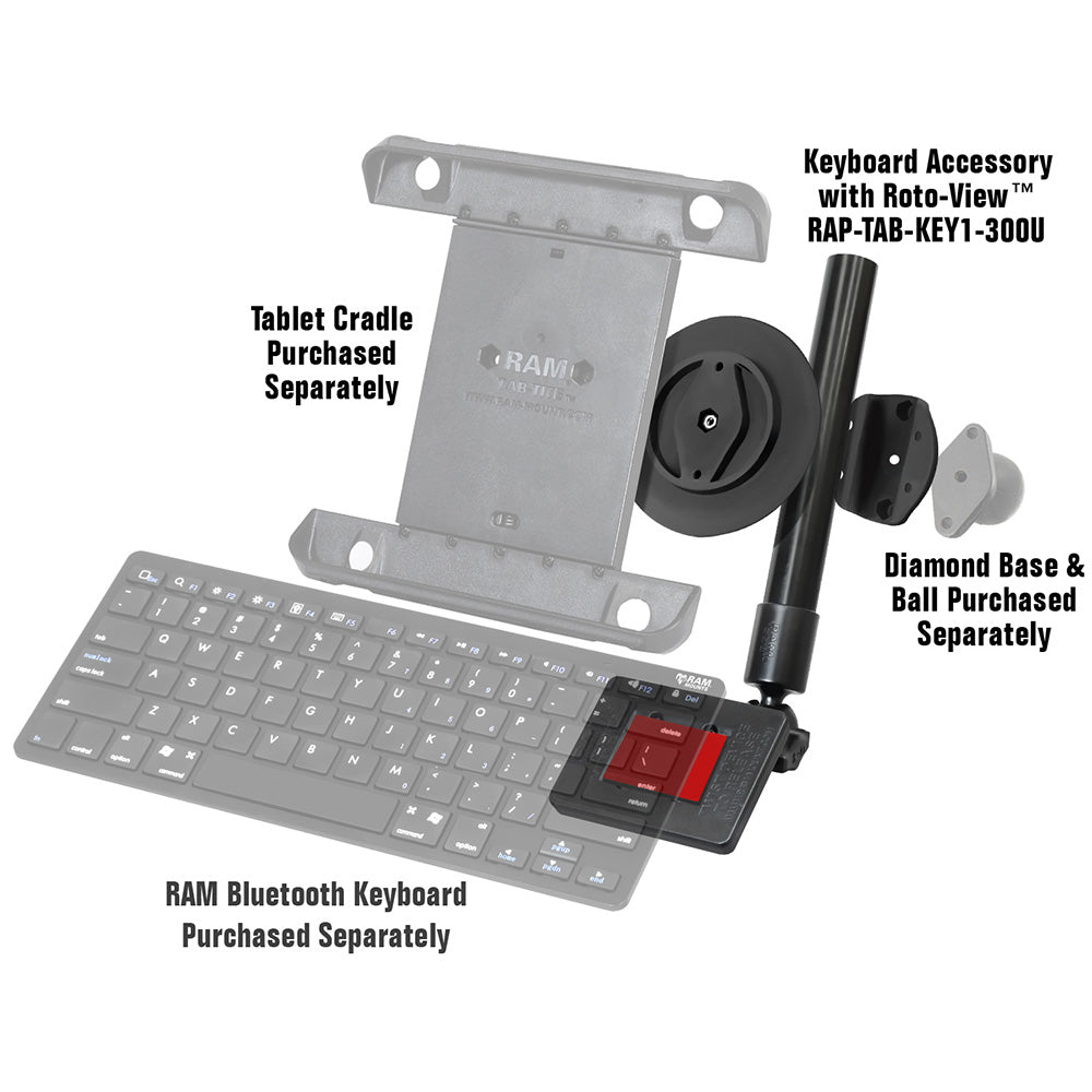 RAM Mounting Systems Keyboard Accessory - Thumbnail 3