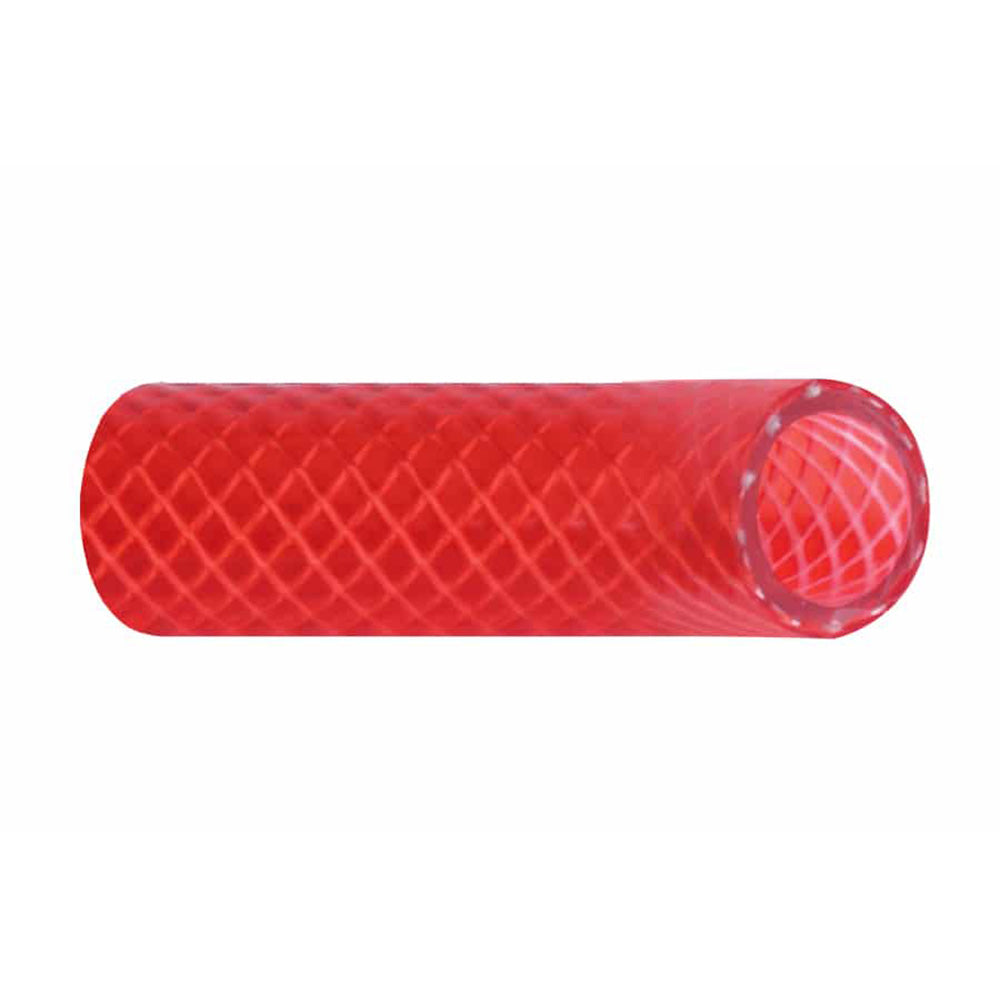 Trident Marine 1/2" x 50 Boxed Reinforced PVC (FDA) Hot Water Feed Line Hose - Drinking Water Safe - Translucent Red [166-0126]