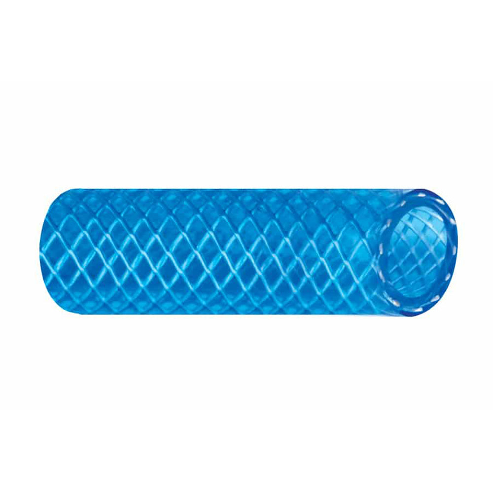 Trident Marine 5/8" x 50 Boxed Reinforced PVC (FDA) Cold Water Feed Line Hose - Drinking Water Safe - Translucent Blue [165-0586]