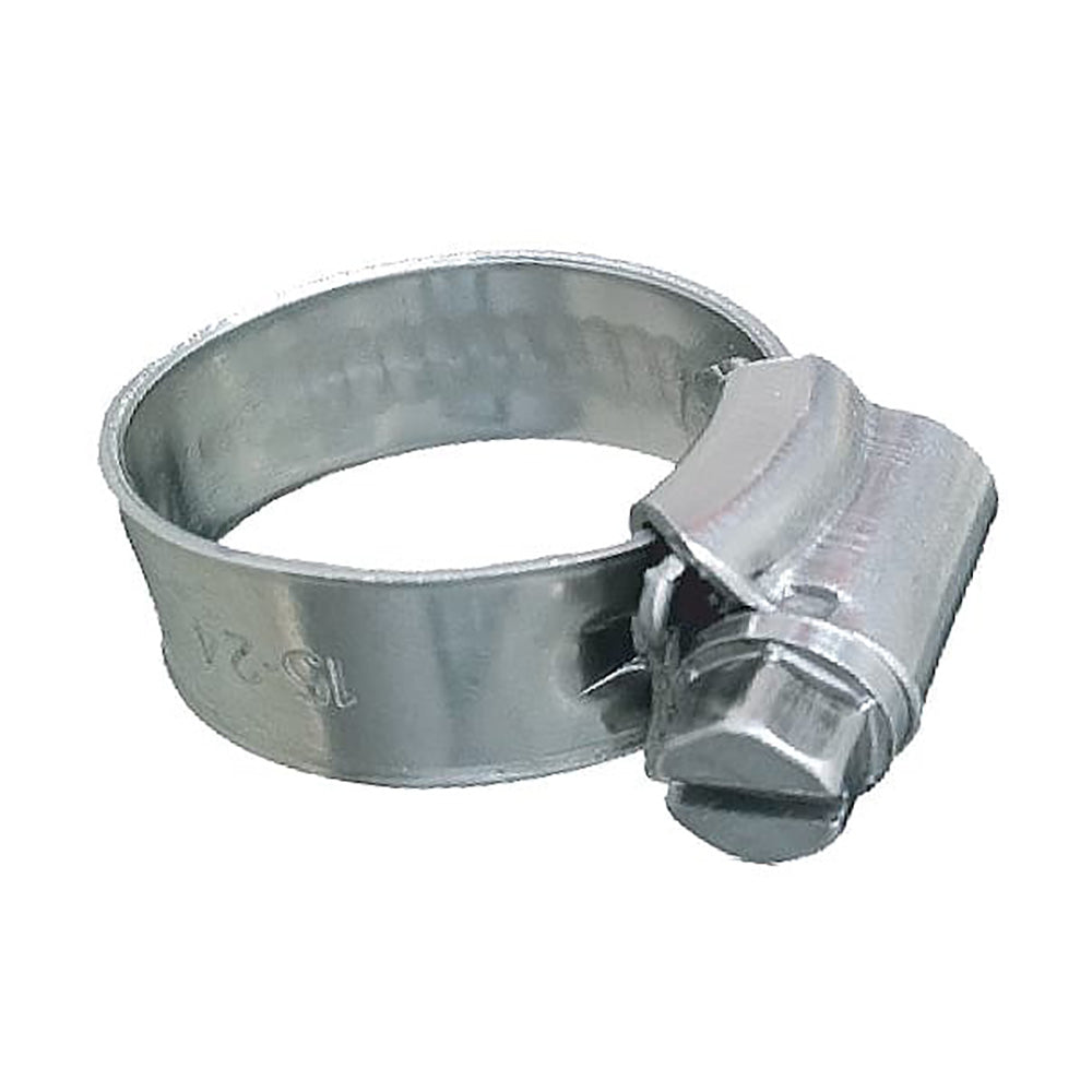 Trident Marine 316 SS Non-Perforated Worm Gear Hose Clamp - 3/8" Band - (5/16"  9/16") Clamping Range - 10-Pack - SAE Size 3 [705-0141]