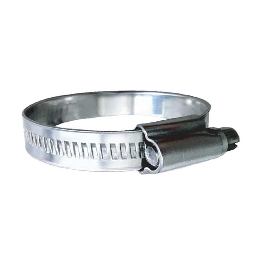 Trident Marine 316 SS Non-Perforated Worm Gear Hose Clamp - 15/32" Band - (1-1/4"  1-3/4") Clamping Range - 10-Pack - SAE Size 20 [710-1141]