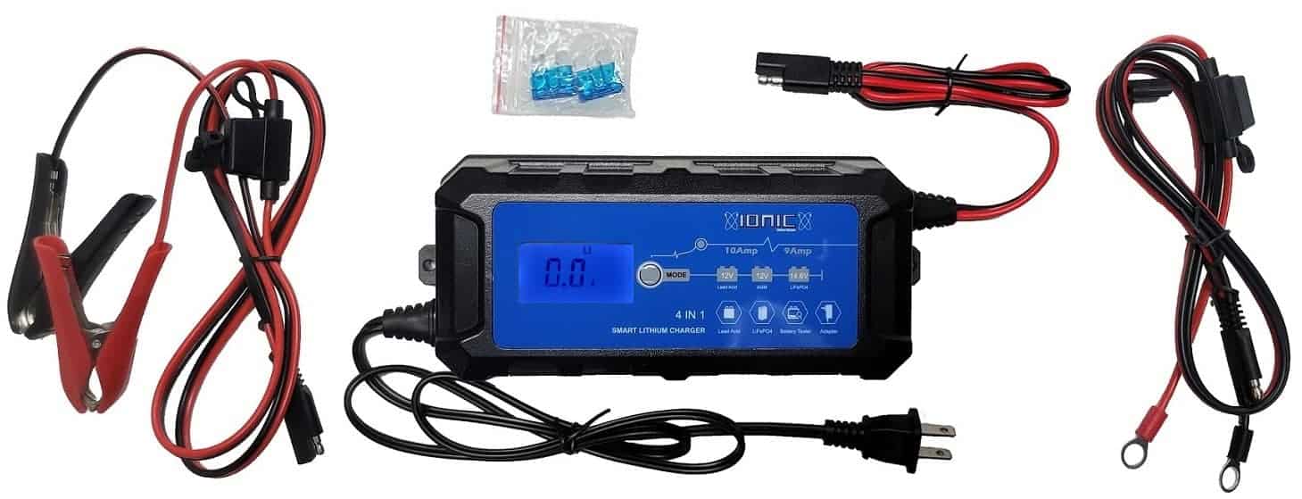12V 10A Charger with LCD Screen